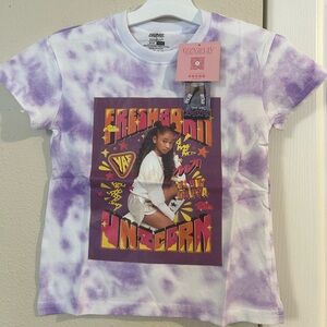 Girls' Purple Tie-Dye Graphic Tee